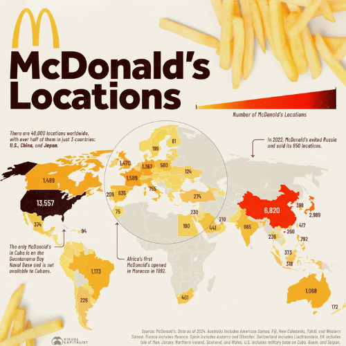 Сколько Макдональдсов в мире